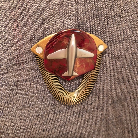 Vintage Airplane Pin/Brooch, Original Design -One of a Kind - Picture 6 of 6